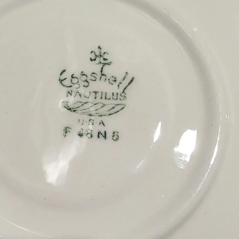 Four (4) Homer Laughlin Nautilus Ferndale Cup And Saucer Sets